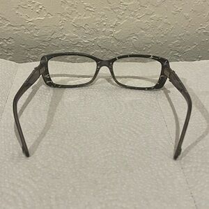 Bvlgari 5134 54016 135 Black Marbleized Eyeglasses Frames Italy Women JEWELED